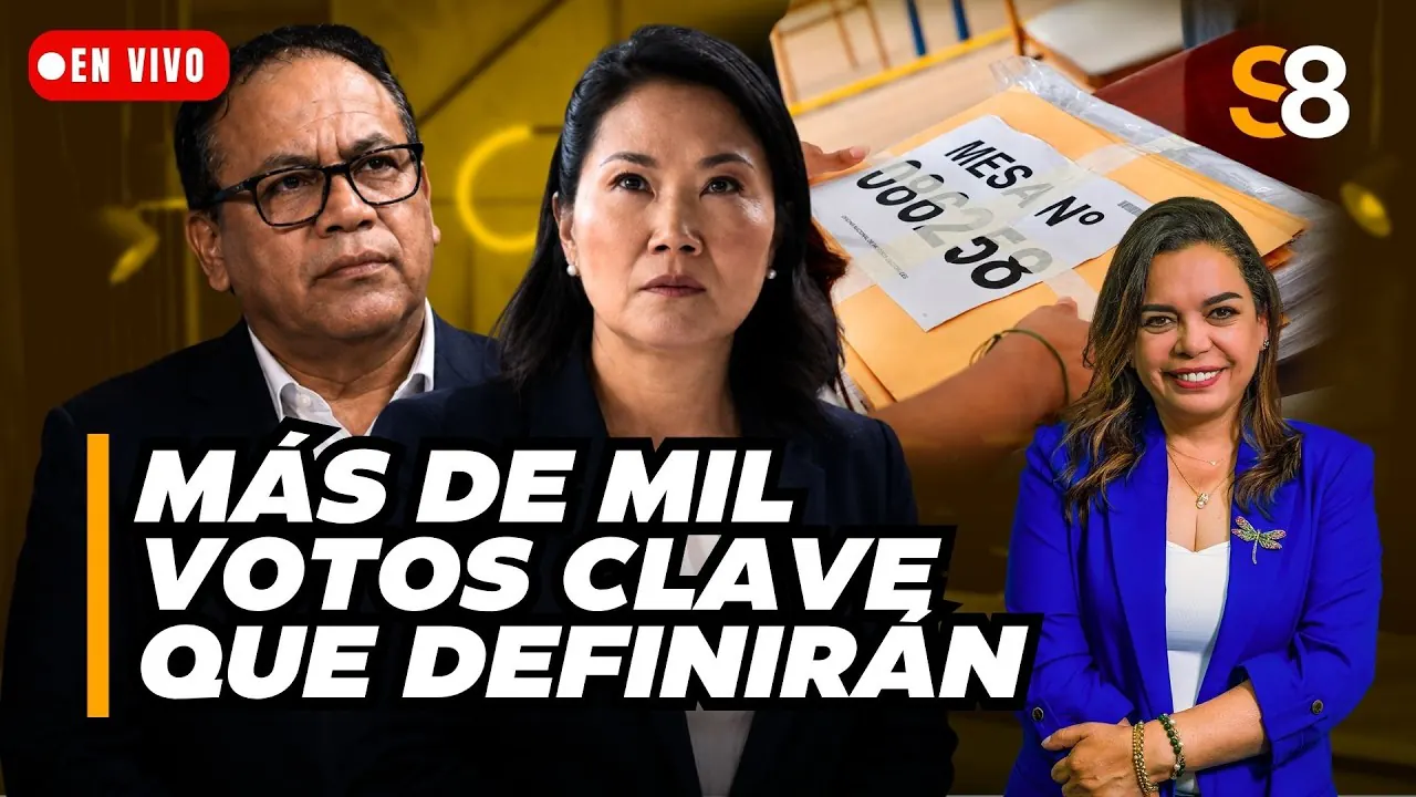 Reproducir: 🟡 ¿RESULTADOS ENTRE KEIKO Y SÁNCHEZ PODRÍA CAMBIAR CON LAS 1500 ACTAS OBSERVADAS DE LA ONPE? | S8
