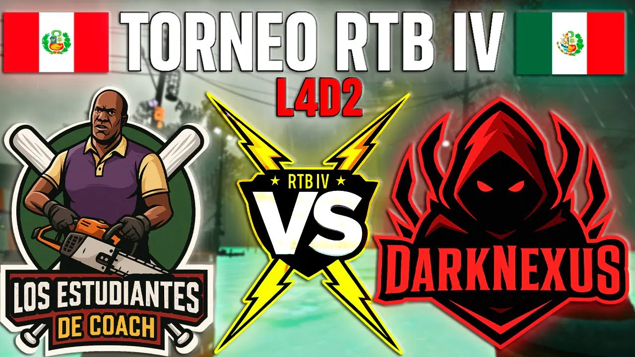 Reproducir: TORNEO RTB IV LEFT 4 DEAD 2 | Dark Nexus VS Estudiantes De Coach | México/PE VS Perú/Uruguay |