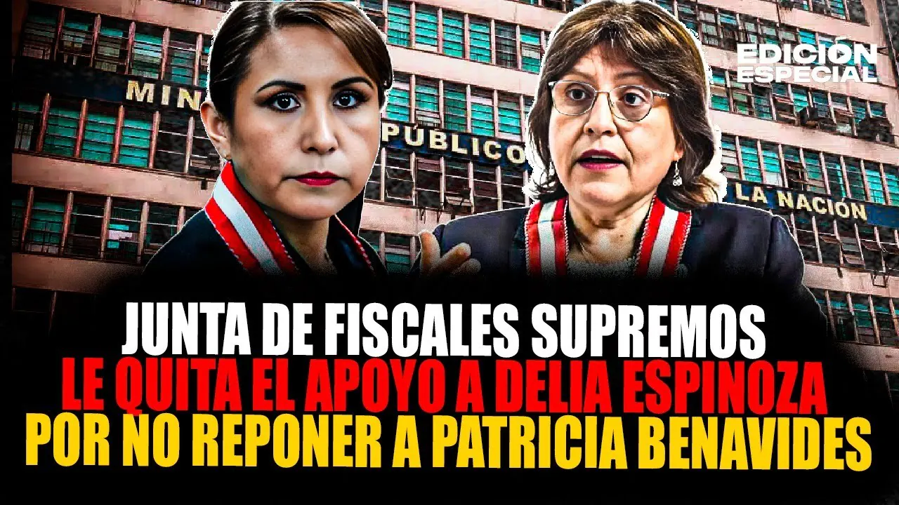 Reproducir: #EnVivo Junta de Fiscales supremos exhorta a Delia Espinoza a reponer a Patricia Benavides