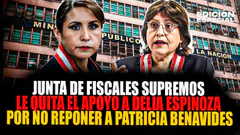 #EnVivo Junta de Fiscales supremos exhorta a Delia Espinoza a reponer a Patricia Benavides