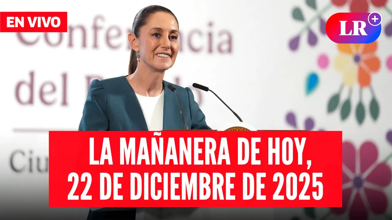 Reproducir: 🔴 Claudia Sheinbaum EN VIVO en la Mañanera de HOY, 22 de diciembre 2025 | #EnDirectoLR