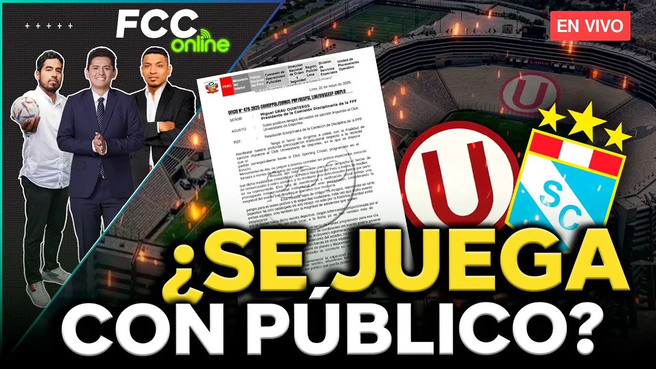 Reproducir: 🔴#ENVIVO UNIVERSITARIO VS CRISTAL: ¿SE JUEGA CON PÚBLICO?  #FCCONLINE