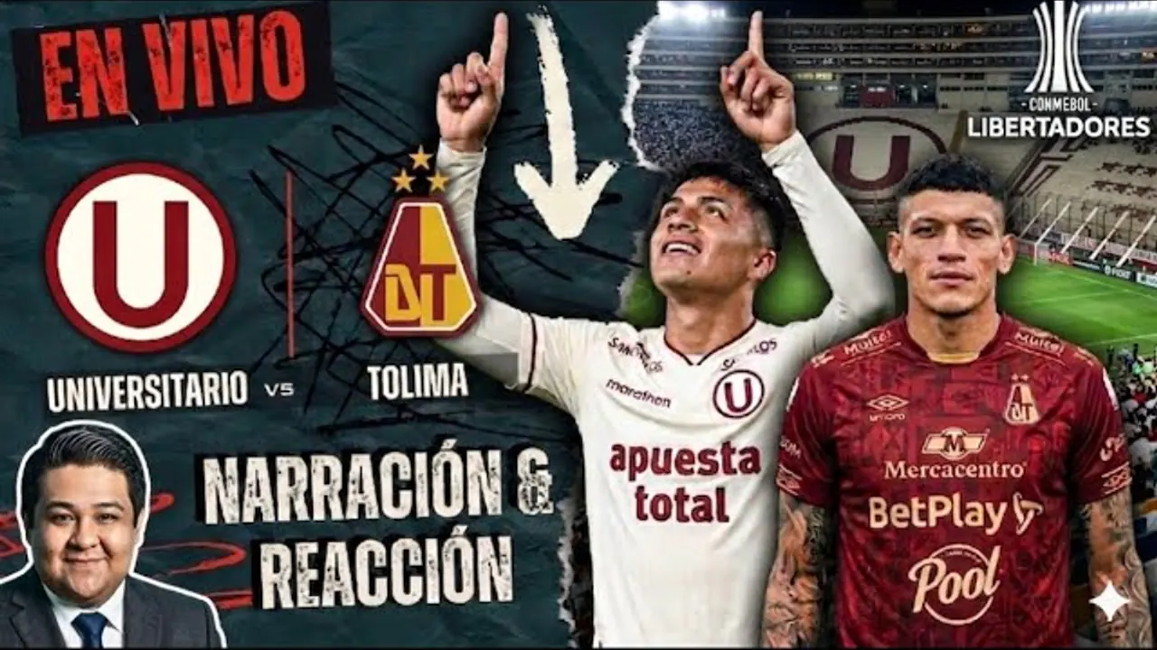 Reproducir: 🔴 EN VIVO | Universitario de Deportes vs Deportes Tolima 🇨🇴 | Fecha 6 Grupo B | Copa Libertadores