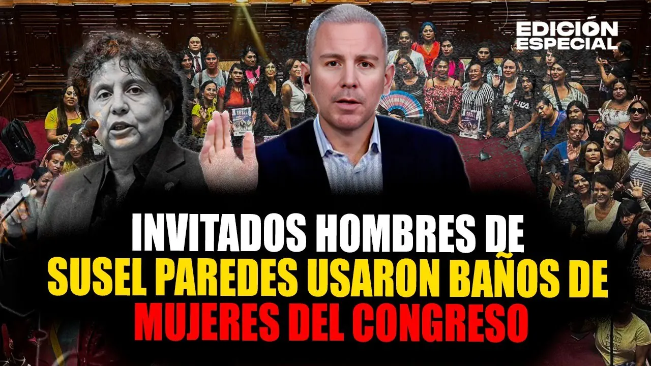 Reproducir: #EnVivo Susel Paredes mete hombres al baño de mujeres del congreso
