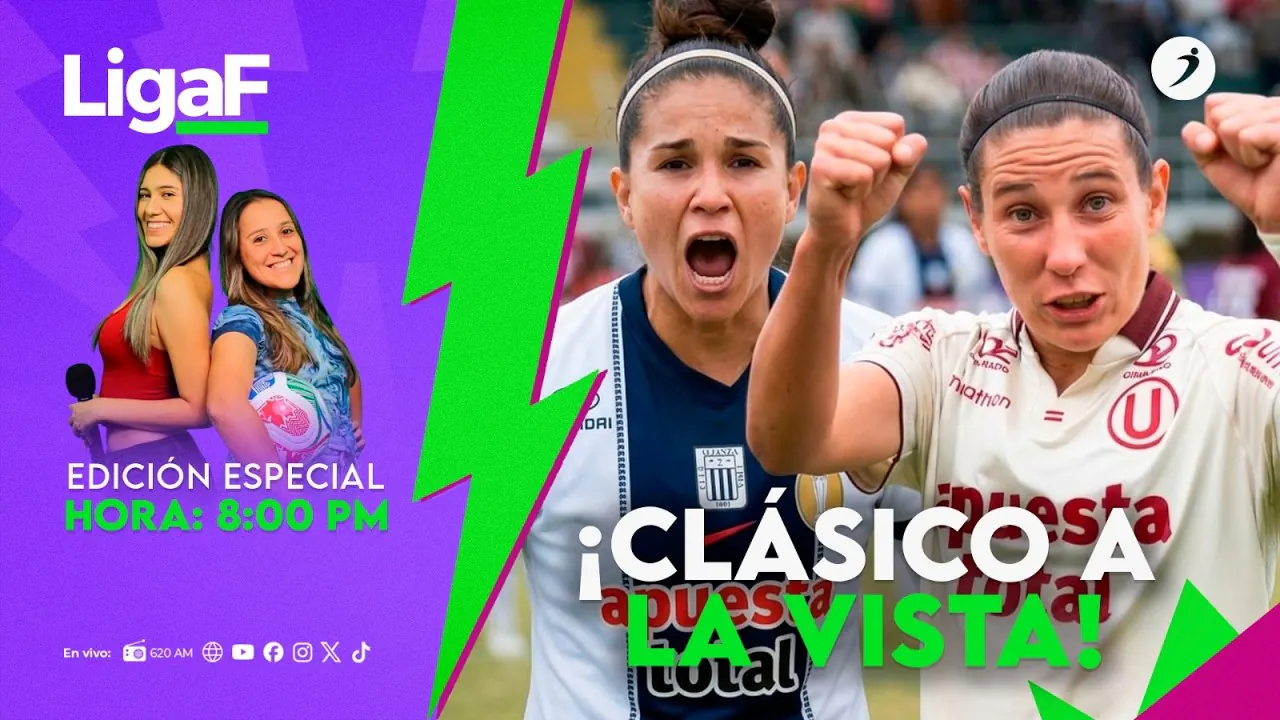 Reproducir: LIGA F x OVACIÓN | ¡CLÁSICO A LA VISTA! UNIVERSITARIO Y ALIANZA LIMA SE VEN LAS CARAS ESTE DOMINGO🏆🔥