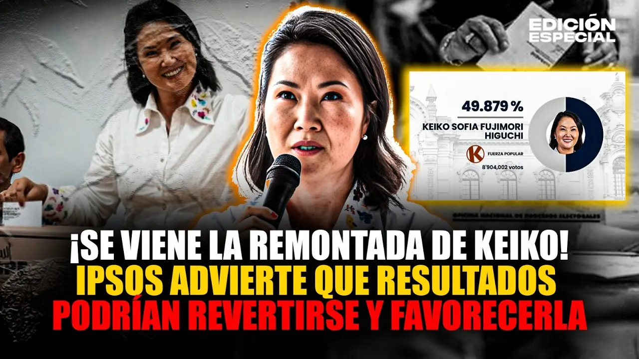 Reproducir: #EnVivo Ipsos: Resultados electorales se pueden revertir a favor de Keiko Fujimori
