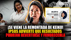 #EnVivo Ipsos: Resultados electorales se pueden revertir a favor de Keiko Fujimori