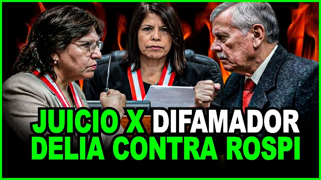 Reproducir: AUDIENCIA! DELIA ESPINOZA CONTRA ROSPIGLIOSI POR DIFAMACIÓN.