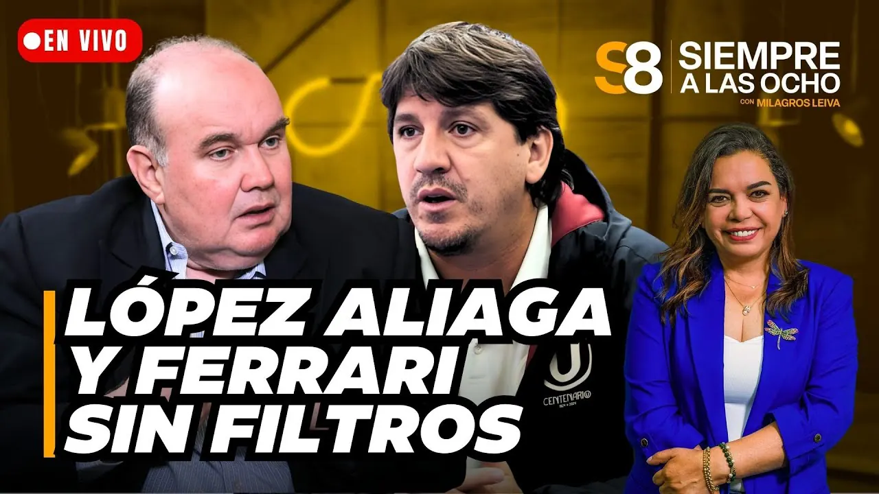Reproducir: 🟡 LÓPEZ ALIAGA PRESENTA SUS PROPUESTAS Y JEAN FERRARI LO DICE TODO HOY | Siempre a las ocho