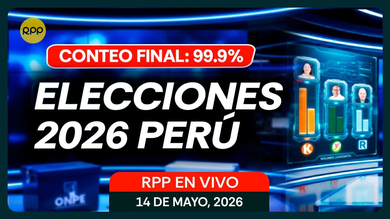 Reproducir: ELECCIONES 2026 EN VIVO: Resultados ONPE al 99.9% y último reporte del conteo oficial de actas