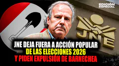 #EnVivo JNE deja fuera a Acción Popular de las elecciones y militantes piden expulsión de Barnechea