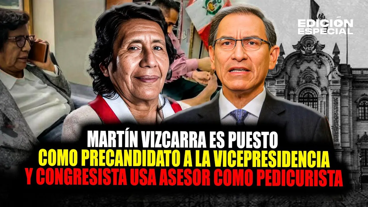 Reproducir: #EnVivo Vizcarra es candidato a vicepresidencia y congresista usa a asesor como pedicurista