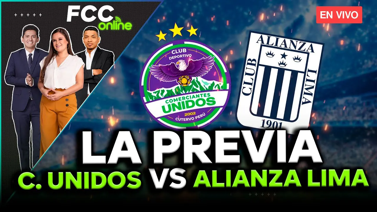 Reproducir: 🔴#ENVIVO COMERCIANTES UNIDOS VS. ALIANZA LIMA: BLANQUIAZULES VAN POR LA PUNTA #FCCONLINE
