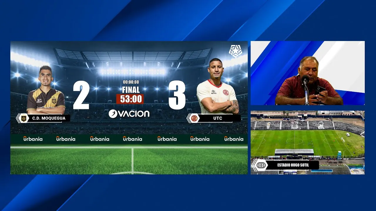Reproducir: C.D. Moquegua vs UTC por RADIO OVACION 🔴 #ENVIVO | LIGA 1 MAX