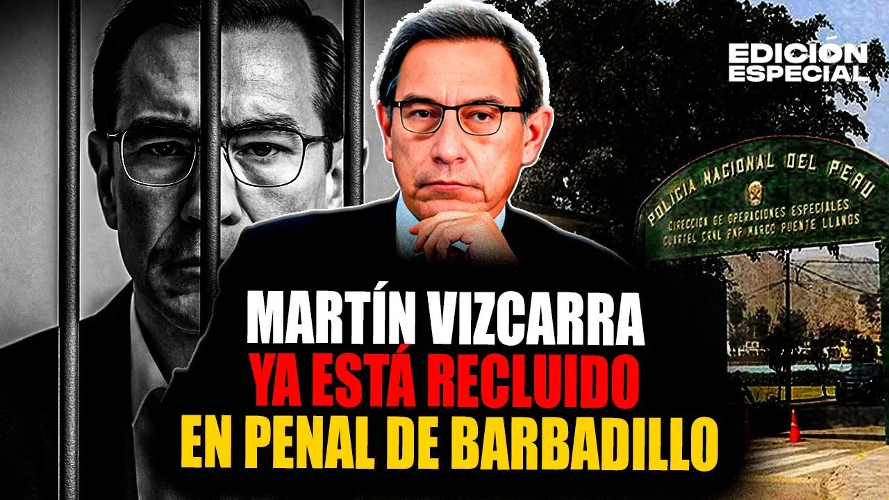 Reproducir: #EnVivo Martín Vizcarra fue trasladado al penal de Barbadillo
