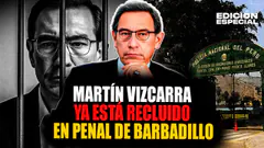 #EnVivo Martín Vizcarra fue trasladado al penal de Barbadillo