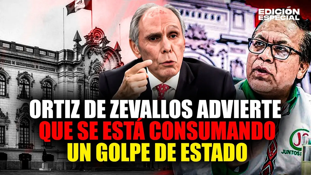 Reproducir: #EnVivo Se está consumando un golpe de Estado, advierte jurista Ortiz de Zevallos