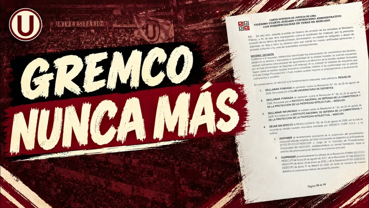 Reproducir: ¡TRIUNFO TOTAL! MEDIDA CAUTELAR SIN EFECTO | TIEMPO CREMA x OVACIÓN