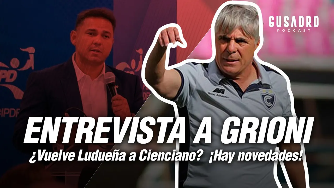 Reproducir: GUSADRO PODCAST: ENTREVISTA CON MARCELO GRIONI ¿VUELVE LUDEÑA? ¿FICHAJES? (HOY 8:00 PM)