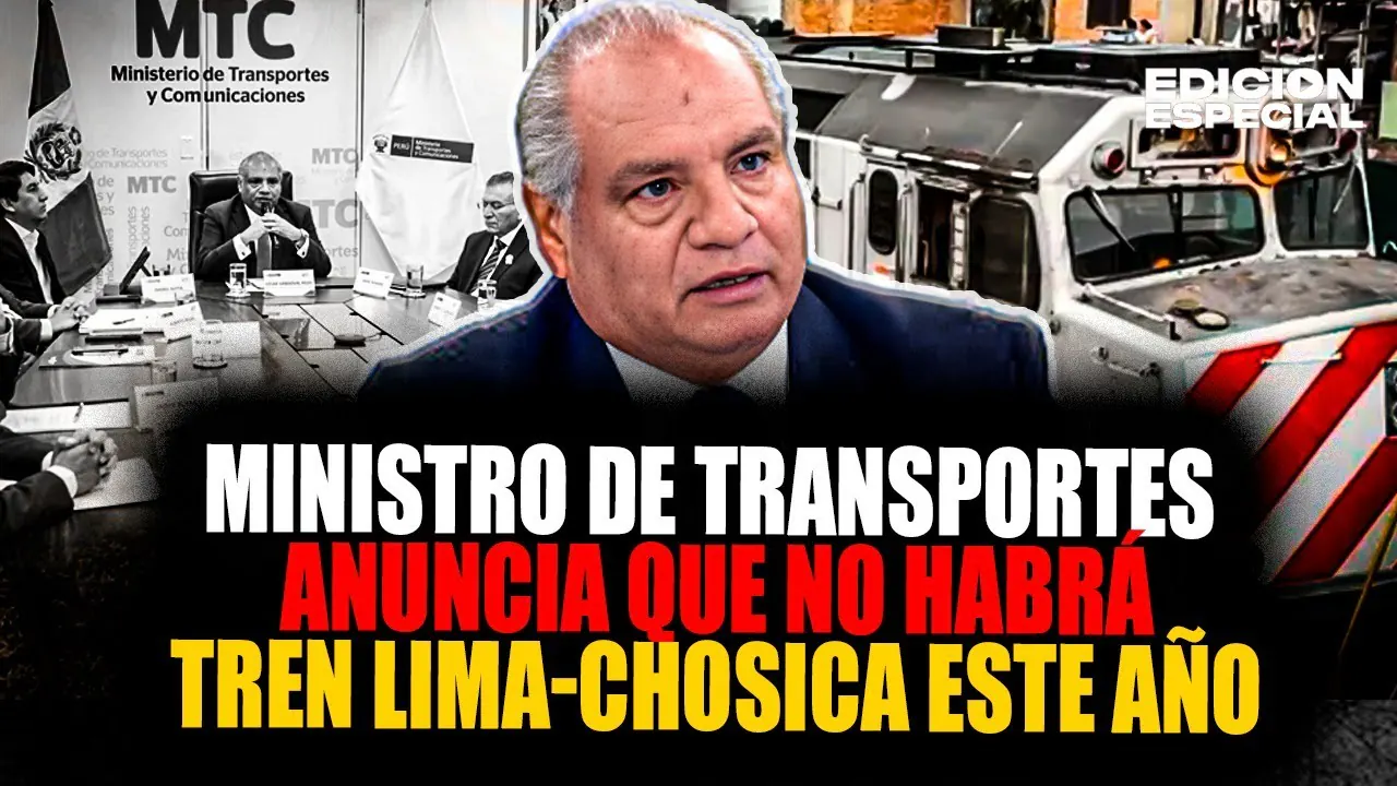 Reproducir: #EnVivo Ministro de transportes anuncia que no habrá tren Lima-Chosica este 2025
