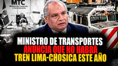 #EnVivo Ministro de transportes anuncia que no habrá tren Lima-Chosica este 2025