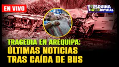 ¡Tragedia en Arequipa! 37 muertos por caída de bus interprovincial | #esquinaconnoticias