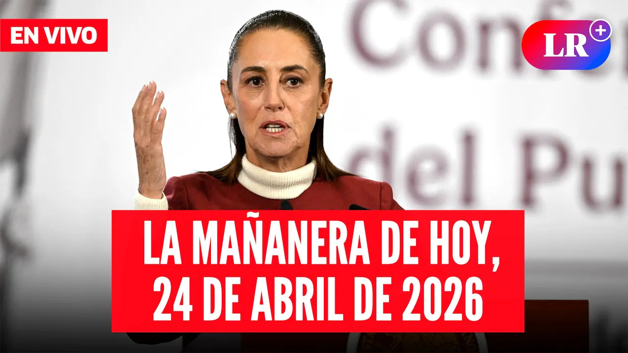 Reproducir: 🔴 Claudia Sheinbaum EN VIVO en la Mañanera de HOY, 24 de abril de 2026 | #LR