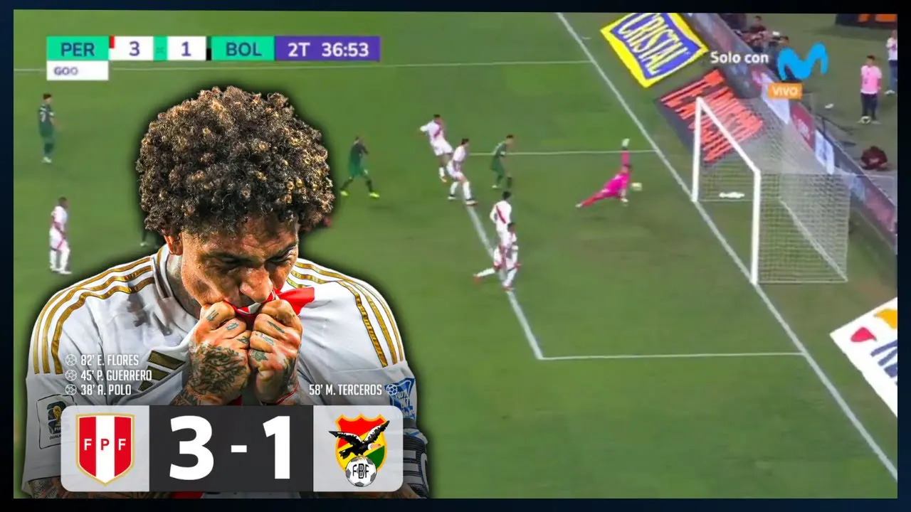 Reproducir: ¡SIEMPRE IMPORTANTE! EDISON FLORES 'FUSILÓ' A VISCARRA Y PUSO EL 3-1 DE PERÚ ANTE BOLIVIA