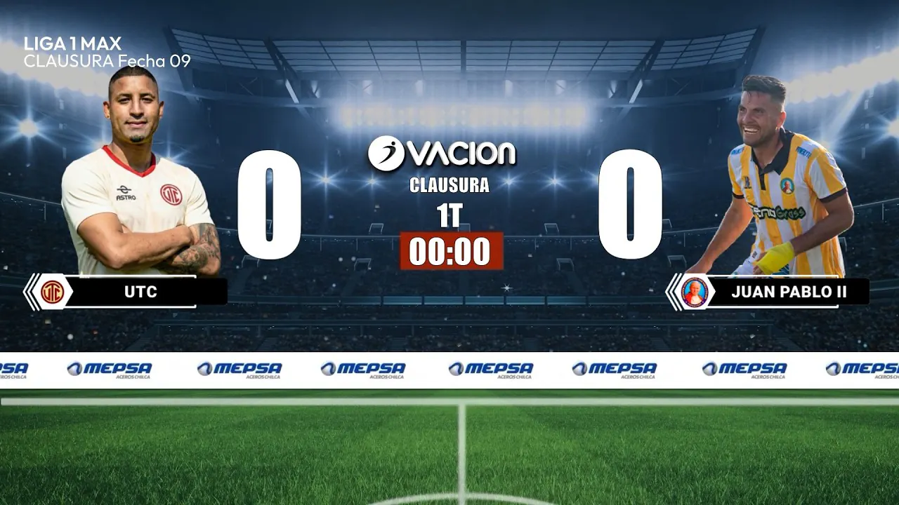 Reproducir: UTC vs Juan Pablo II por RADIO OVACION 🔴 #ENVIVO | LIGA 1 MAX