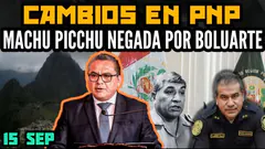 RECAMBIO EN JEFATURA PNP / AUDIOS DE MINISTROS DE DINA / MACHU PICCHU SE CAE - 15 SEP