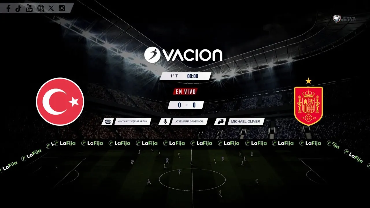 Reproducir: 🔴 #ENVIVO |  TURQUÍA vs ESPAÑA por RADIO OVACION | Clasificación al Mundial de 2026