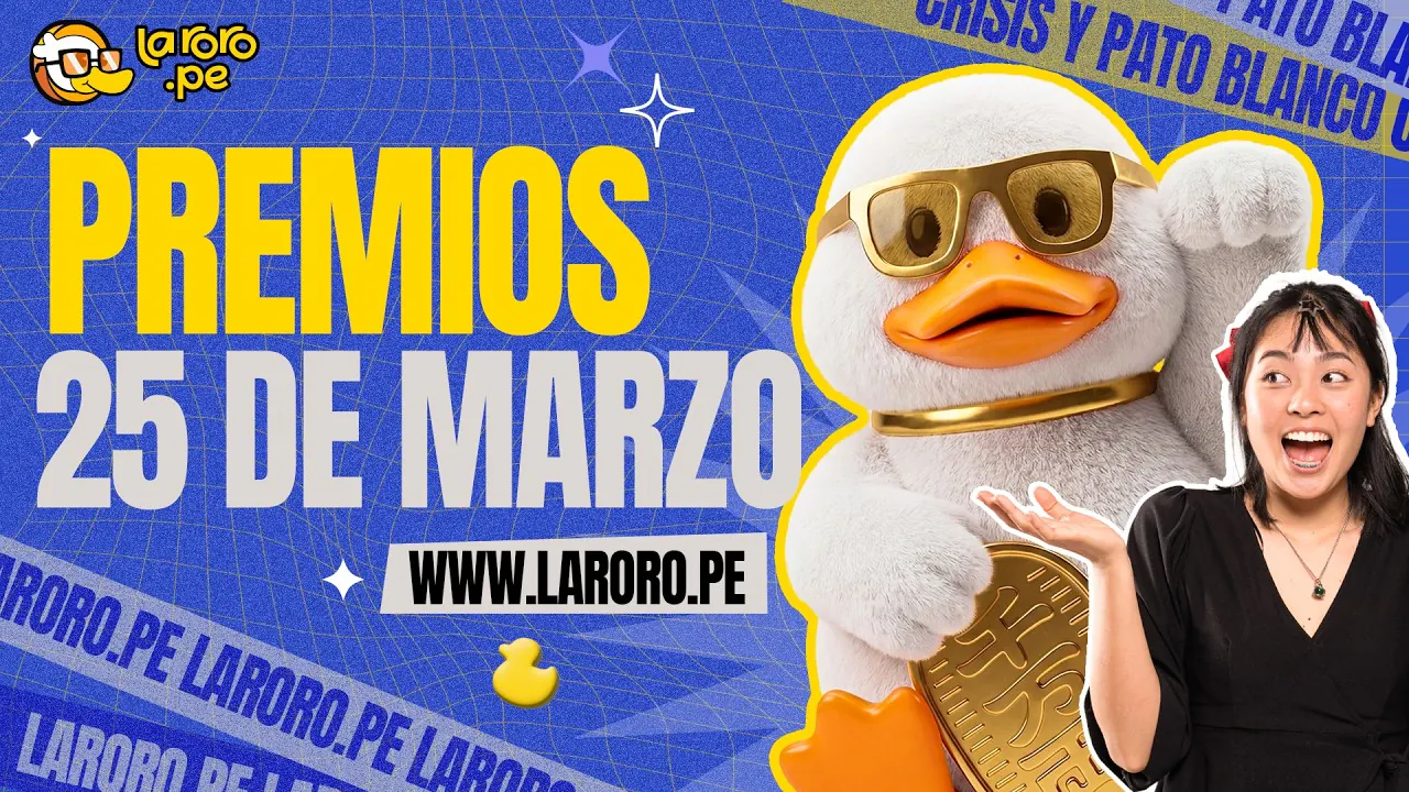 Reproducir: PREMIOS LARORO.PE 25 MARZO | LARORO.PE 🦆