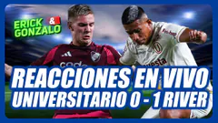 UNIVERSITARIO DE DEPORTES VS RVER PLATE EN VIVO | REACCIONAMOS AL DEBUT DE LA CREMA EN LIBERTADORES