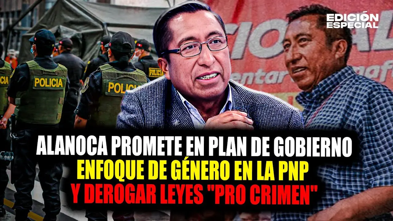 Reproducir: #EnVivo Alanoca ofrece en plan de Gobierno impulsar enfoque de género y derogar leyes 'pro crimen'