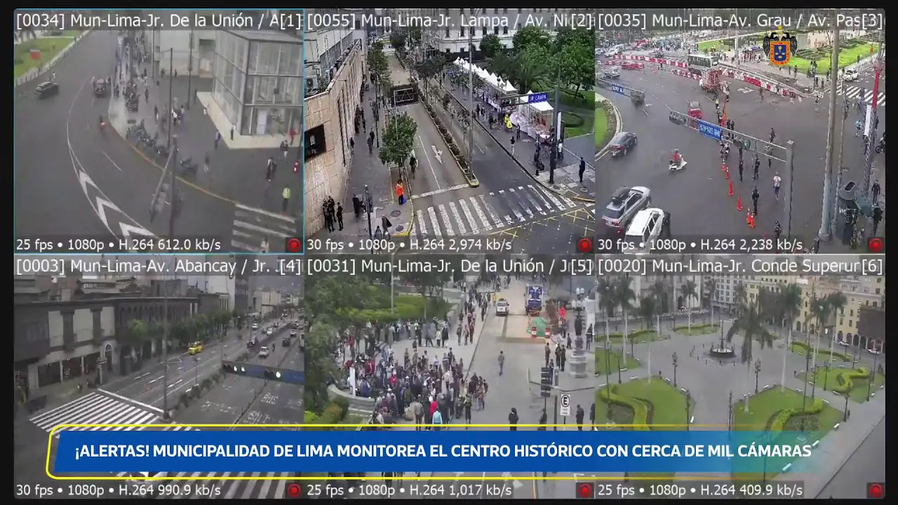 Reproducir: Monitoreo de cámaras en el centro histórico | 19 de junio