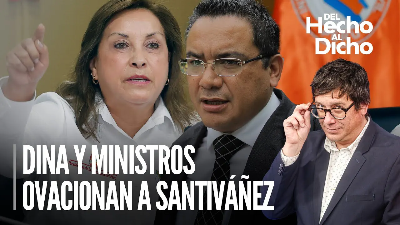 Reproducir: Santivañez actúa grosero contra periodista y Dina lo defiende | Del hecho al dicho con Jaime Chincha
