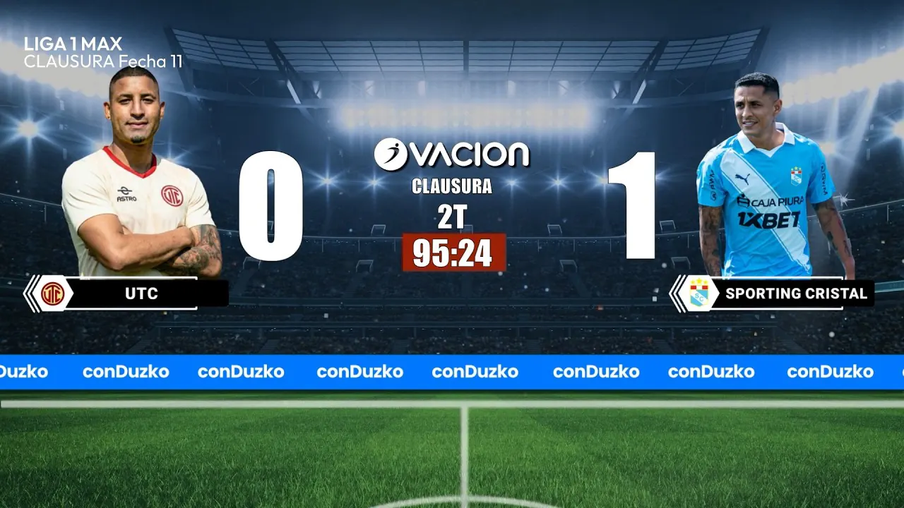 Reproducir: UTC VS SPORTING CRISTAL por RADIO OVACION 🔴 #ENVIVO | LIGA 1 MAX
