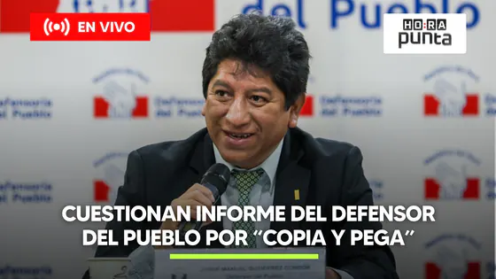 INFORME DEL DEFENSOR DEL PUEBLO ES CUESTIONADO POR “COPIA Y PEGA" | HORA PUNTA