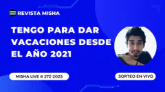 Tengo para dar vacaciones desde el año 2021