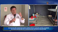 Alcalde de Lima inspecciona almacén central de bienes de ayuda humanitaria | 10 de julio