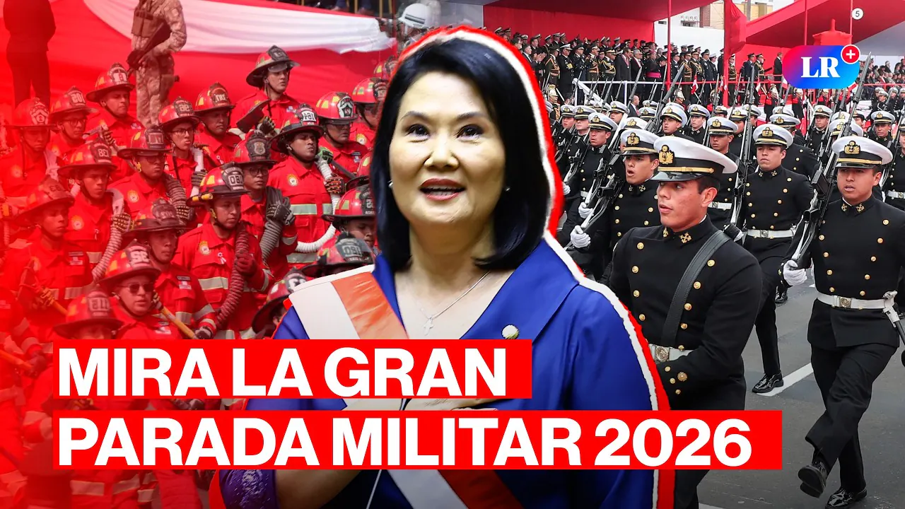 Reproducir: DESFILE POR FIESTAS PATRIAS 2026 EN VIVO: GRAN PARADA MILITAR CON KEIKO FUJIMORI | 29 DE JULIO