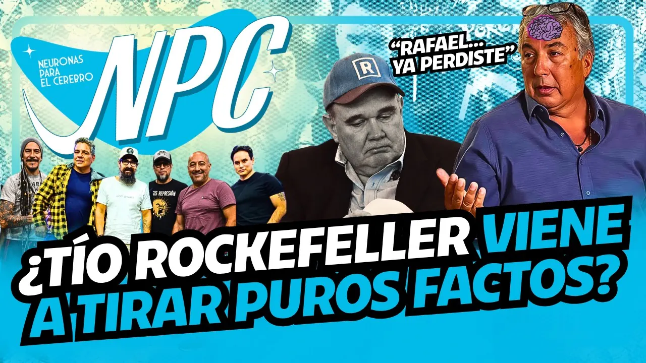 Reproducir: #HOY EN NPC 🧠 : ¡LUNES DE FACTOS! AUGUSTO PEÑALOZA 'TÍO ROCKEFELLER' PRENDE FUEGO AL SET
