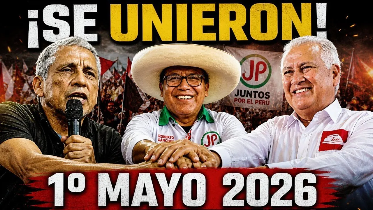 Reproducir: Roberto Sánchez y López Chau en marcha por 1° Mayo | Antauro en conferencia etnocacerista