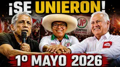 Roberto Sánchez y López Chau en marcha por 1° Mayo | Antauro en conferencia etnocacerista