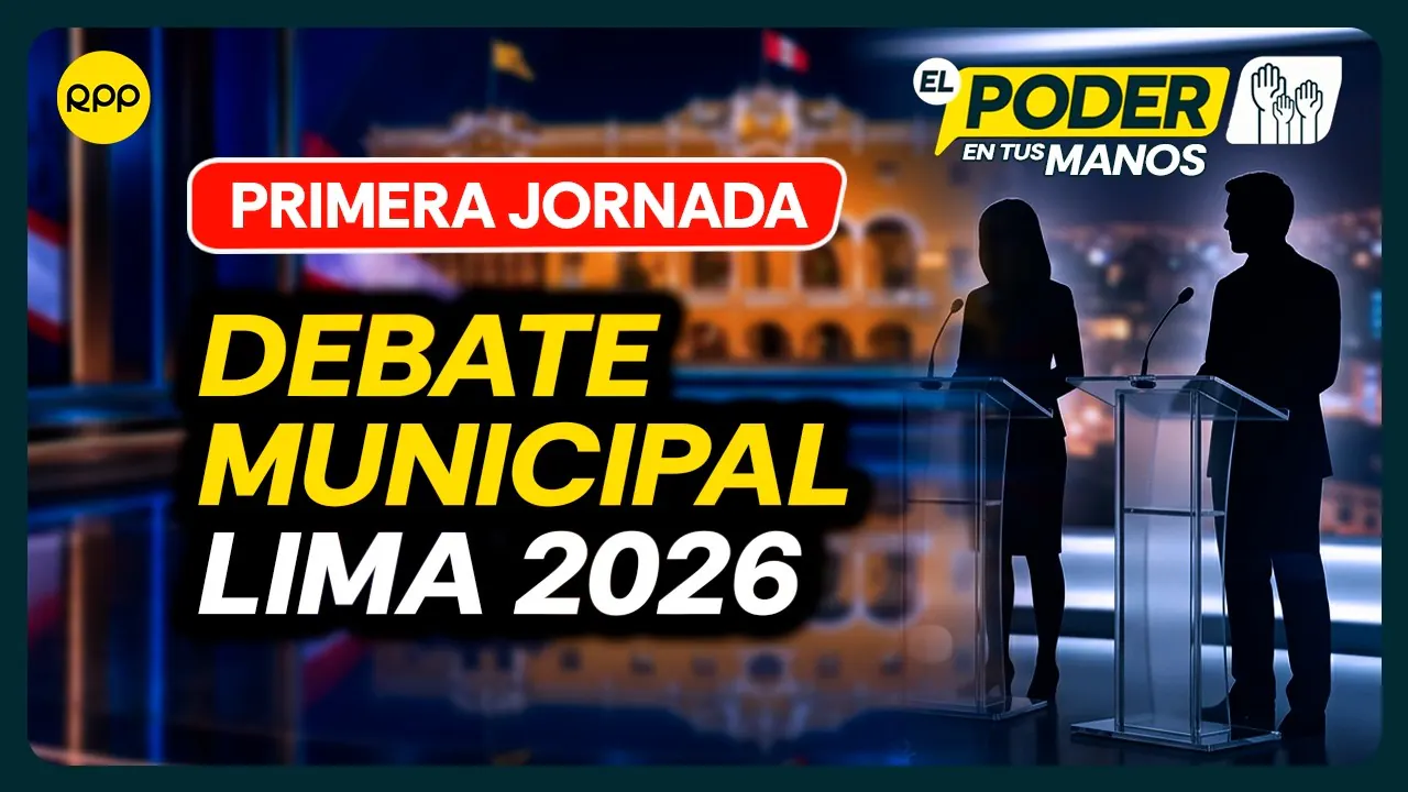 Reproducir: DEBATE MUNICIPAL 2026 LIMA 🔴EN VIVO Primera jornada con candidatos frente a frente