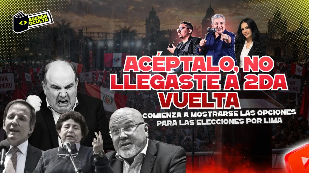 Reproducir: ACÉPTALO,  NO LLEGASTE A 2DA VUELTA - AGENDA OCULTA