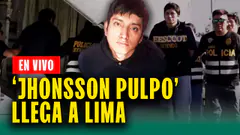 'Jhonsson Pulpo' llega a Lima: Cabecilla de 'Los Pulpos' capturado EN VIVO