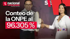 Roberto Sánchez y Keiko Fujimori: resultados de ONPE al 96.305 % | "Nacional en la noticia" EN VIVO