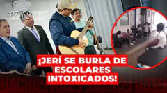 JERÍ canta mientras escolares se intoxican en HUÁNUCO | RECHAZAN a Delia Espinoza - 12 NOV