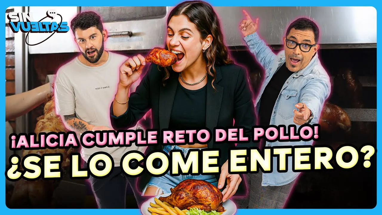 Reproducir: 🔥 #ENVIVO 🍗🍴 ¡ALICIA CUMPLE EL RETO! ¿PODRÁ CONTRA EL POLLO? #SinVueltas
